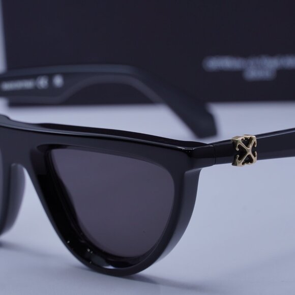 Off-White OERI13V JASPER 1007 Geometric Sunglasses – Black\\ Grey